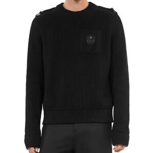THE KOOPLES Cotton Ribbed Straight Fit Sweater